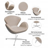 Кресло SWAN CHAIR латте