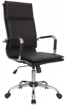Кресло руководителя RIVA CHAIR RCH 6003-1, черная экокожа