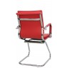 Кресло посетителя RIVA CHAIR RCH 6003-3, красная экокожа