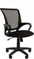Офисное кресло CHAIRMAN 969-black черная спинка-сетка / ткань (TW-01/TW-11)
