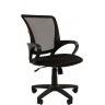 Офисное кресло CHAIRMAN 969-black черная спинка-сетка / ткань (TW-01/TW-11)
