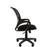 Офисное кресло CHAIRMAN 969-black черная спинка-сетка / ткань (TW-01/TW-11)