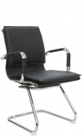 Кресло посетителя RIVA CHAIR RCH 6003-3, черная экокожа