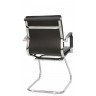 Кресло посетителя RIVA CHAIR RCH 6003-3, черная экокожа