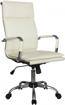 Кресло руководителя RIVA CHAIR RCH 6003-1, светло-бежевая экокожа