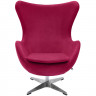 Кресло EGG CHAIR винный, искусственная замша