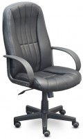 Кресло руководителя EChair-624 TPU черная экокожа