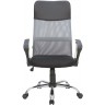 Кресло руководителя RIVA CHAIR RCH 8074, серая сетка + черная экокожа / ткань