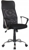 Кресло руководителя RIVA CHAIR RCH 8074, черная сетка + экокожа / ткань