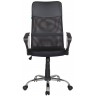 Кресло руководителя RIVA CHAIR RCH 8074, черная сетка + экокожа / ткань