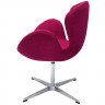 Кресло SWAN CHAIR винный, искусственная замша