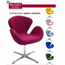 Кресло SWAN CHAIR винный, искусственная замша