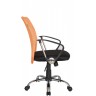 Офисное кресло RIVA CHAIR RCH 8075, оранжевая сетка / черная ткань