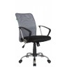 Офисное кресло RIVA CHAIR RCH 8075, серая сетка / черная ткань