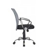 Офисное кресло RIVA CHAIR RCH 8075, серая сетка / черная ткань