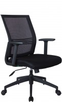 Офисное кресло RIVA CHAIR RCH 668, черная сетка / ткань