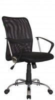 Офисное кресло RIVA CHAIR RCH 8075, черная сетка / ткань