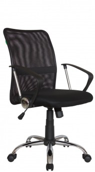 Офисное кресло RIVA CHAIR RCH 8075, черная сетка / ткань