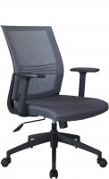 Офисное кресло RIVA CHAIR RCH 668, серая сетка / ткань