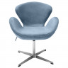 Кресло SWAN CHAIR серый, искусственная замша
