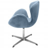 Кресло SWAN CHAIR серый, искусственная замша