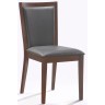 Стул EChair-423 KPU (2 шт.), черная экокожа / дерево темный орех