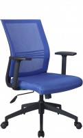 Офисное кресло RIVA CHAIR RCH 668, синяя сетка / ткань