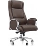 Кресло руководителя EChair-545 ML, коричневая кожа, нагрузка до 200 кг